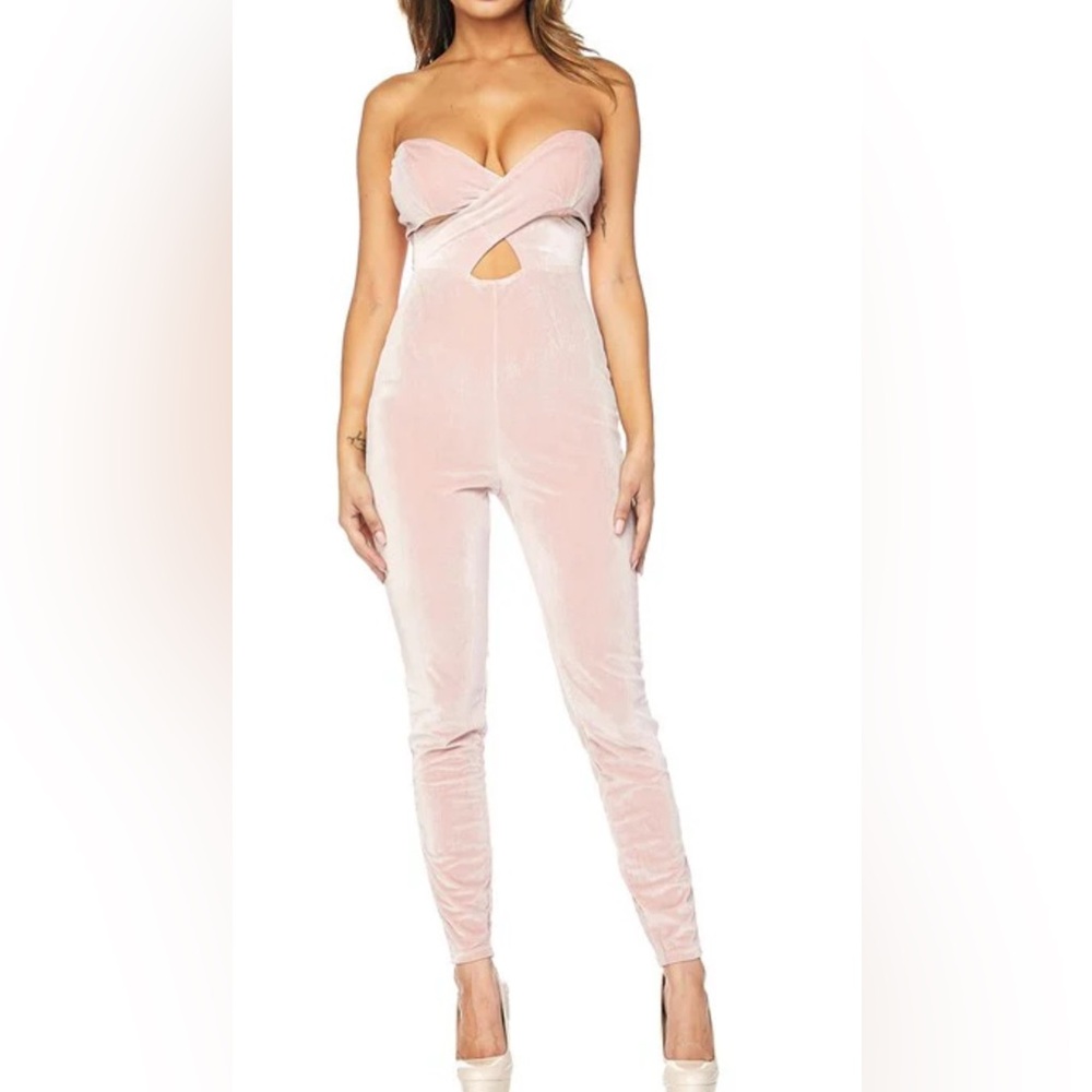 Ban Jul large pink velvet jumpsuit large